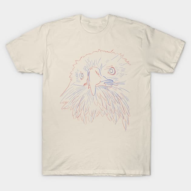 Neon Eagle T-Shirt by Brontysaurus